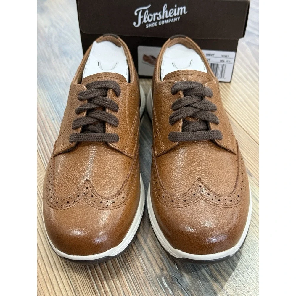 NIB -  Boys size 1 - Florsheim Wingtip Oxford Loafers Only Tried On